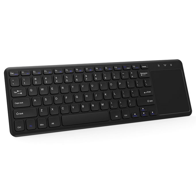 Zienstar Keyboard Wireless dengan Touchpad - E34 - Black