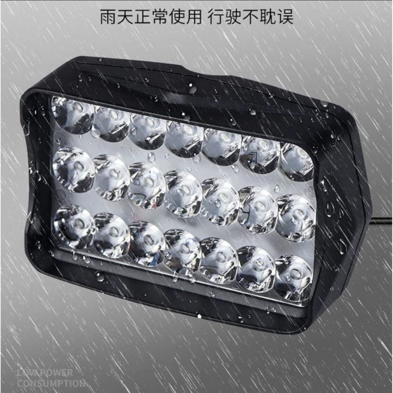 Lampu Tembak Sorot 12 Volt LED CWL 21 Mata 21 watt Cree LightBar Work Light Motor Mobil Skuter Putih Waterproof Panjang