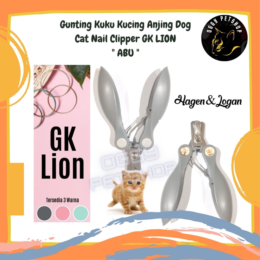 Gunting Kuku Kucing Anjing Dog Cat Nail Clipper GK LION