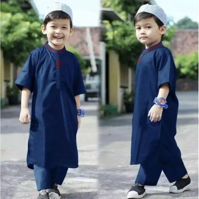 PARADISE KIDS [ Gratis Ongkir ] Koko pakistan anak 2-10 tahun, baju muslim anak,koko jubah anak, list anak