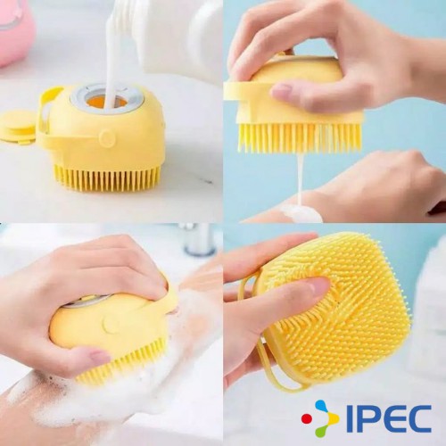 Sikat Mandi Dispenser Silicon /Shower Brush /Sikat Silicone Lembut DISPENSER SABUN MANDI 10019