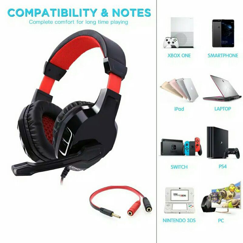 NUBWO Headphone Gaming No 3000