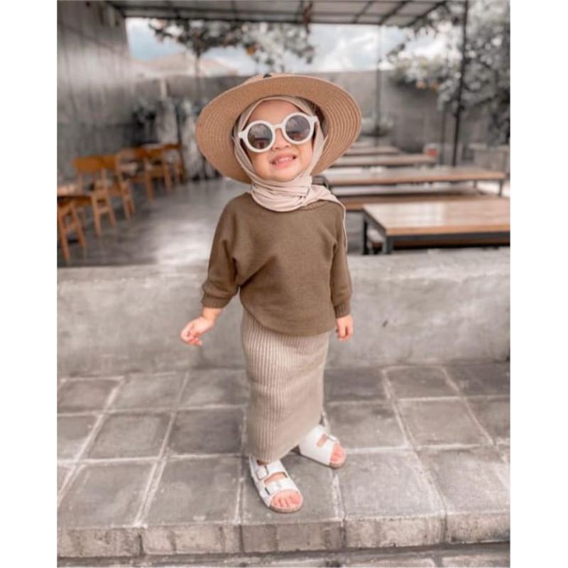 Rok Sepan Rajut Anak Perempuan Umur 1-4th