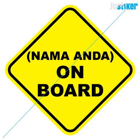 

Dijual Sticker Nama Anda On Board 12x12cm Diskon