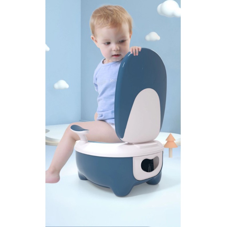 QIEZUOBIANQI Toilet Latihan WC Duduk Anak Baby Potty Multifunction