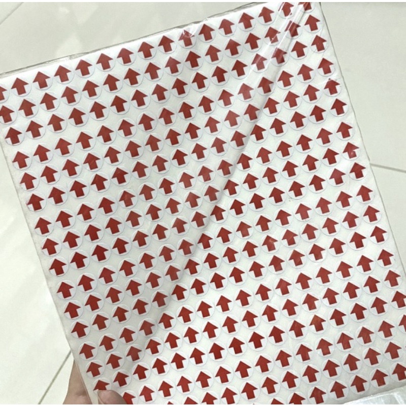 

bib Sticker Label Panah 1 Pack / Sticker Label / Sticker QC Diameter 8mm 100Lbr X 280Pcs = 28.