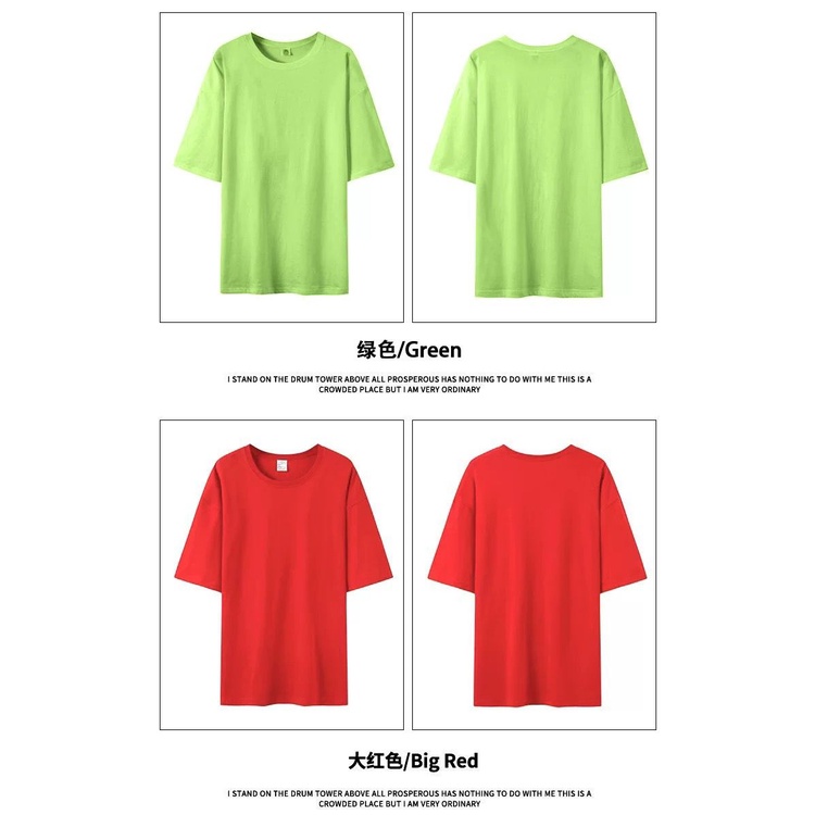 [littlecrab] Kaos Polos 100% Cotton Kaos Lengan Pendek Simple Tanpa Gambar Warna Warni Colorful Plain T-shirt Kaos Couple Teman Pacar Keluarga Sahabat Unisex Kaos Oversize Berkualitas Unisex Korean Style