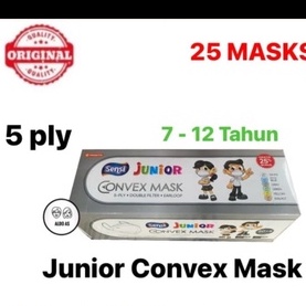 Sensi Convex Kids Junior Earloop 5 Ply Isi 25 pcs