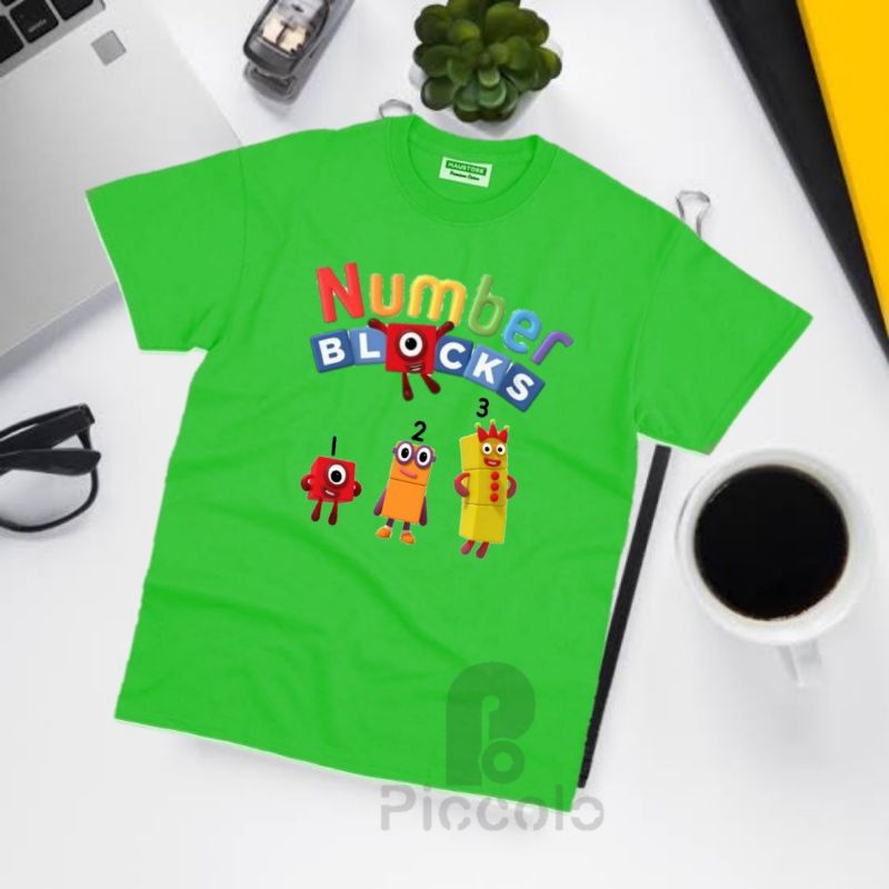 BAJU KAOS ANAK NUMBER BLOCKS NUMBER BLOCK LENGAN PENDEK