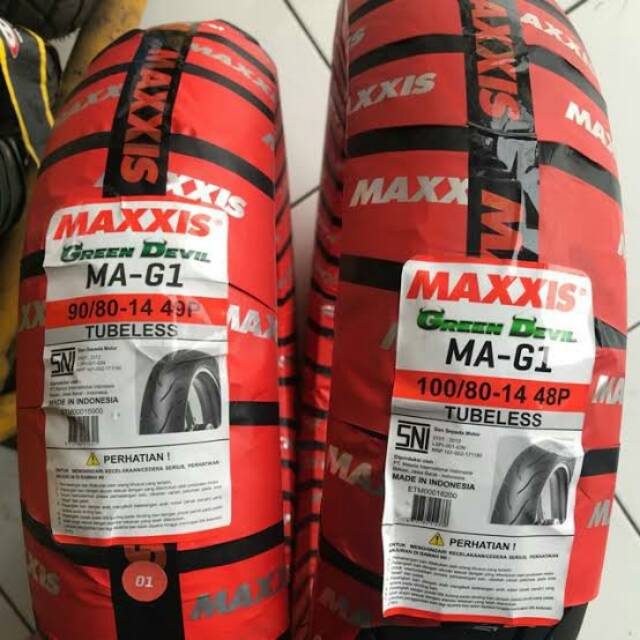 PAKET BAN MAXXIS TUBLES TAPAK LEBAR DEPAN BELAKANG VARIO,BEAT,VARIO125,SCOPY,SPACY,MIO GT,MIO J,FINO
