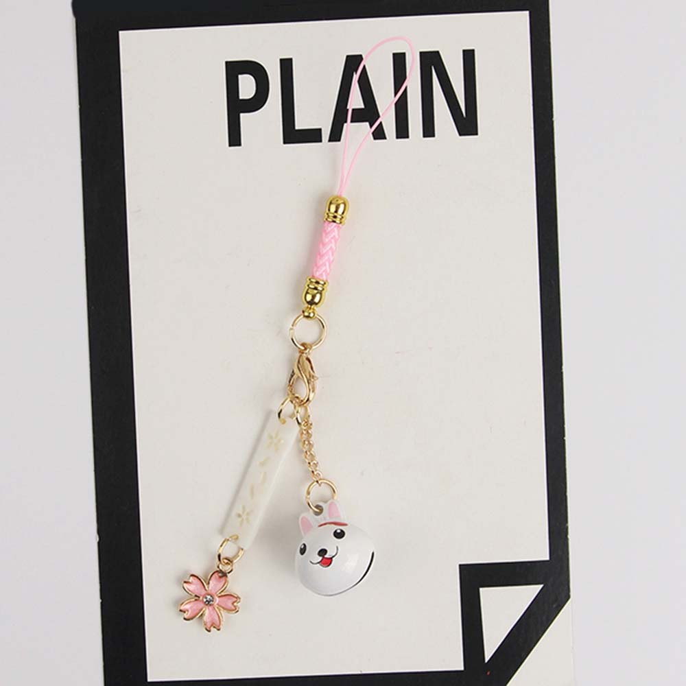 QUINTON Cute Lanyard Keychain Couple Gift Key Ring Keys Holder Rabbit Bunny Mobile Phone Straps Bag Pendant Tradition Cat Good Luck Phone Pendant