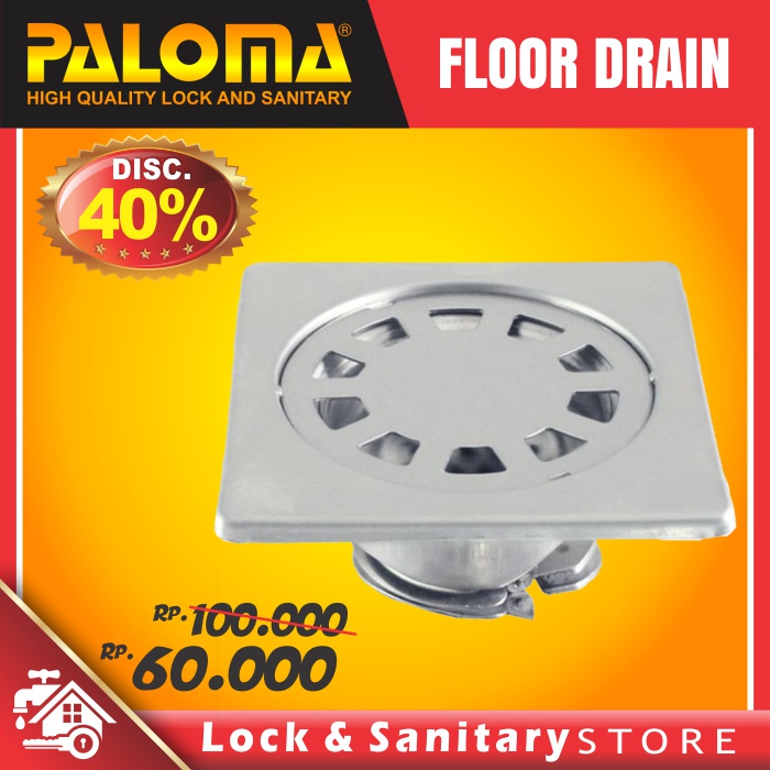 Floor Drain Paloma FDP 1201 Saringan Got Anti Bau Anti Kecoa