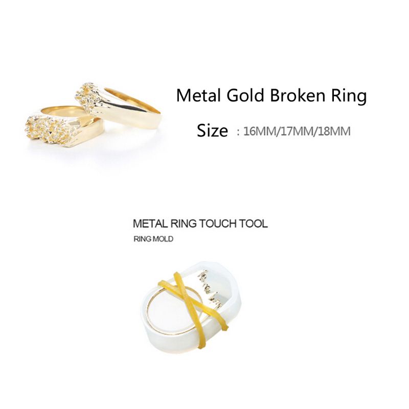 Cetakan Resin Epoksi Bahan Logam Ukuran 7-9 Untuk Membuat Perhiasan Cincin