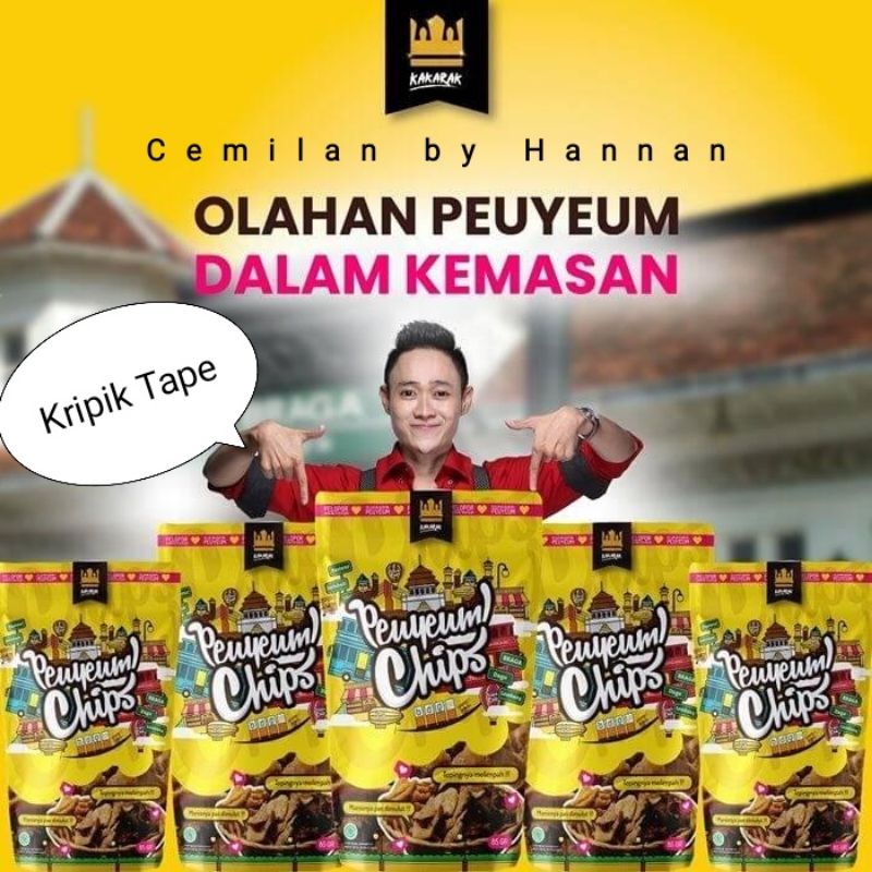 

Keripik Tape Makanan Ringan Kekinian Kakarak Peuyeum Chips Bandung 85 gr - Renyah, Gurih dan Manis