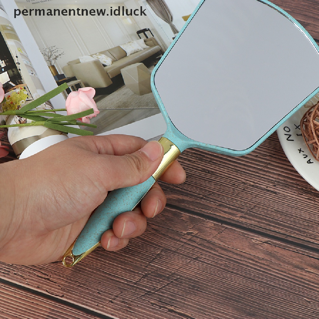 Cermin Makeup Bentuk Persegi Panjang Bahan Plastik Gaya Vintage