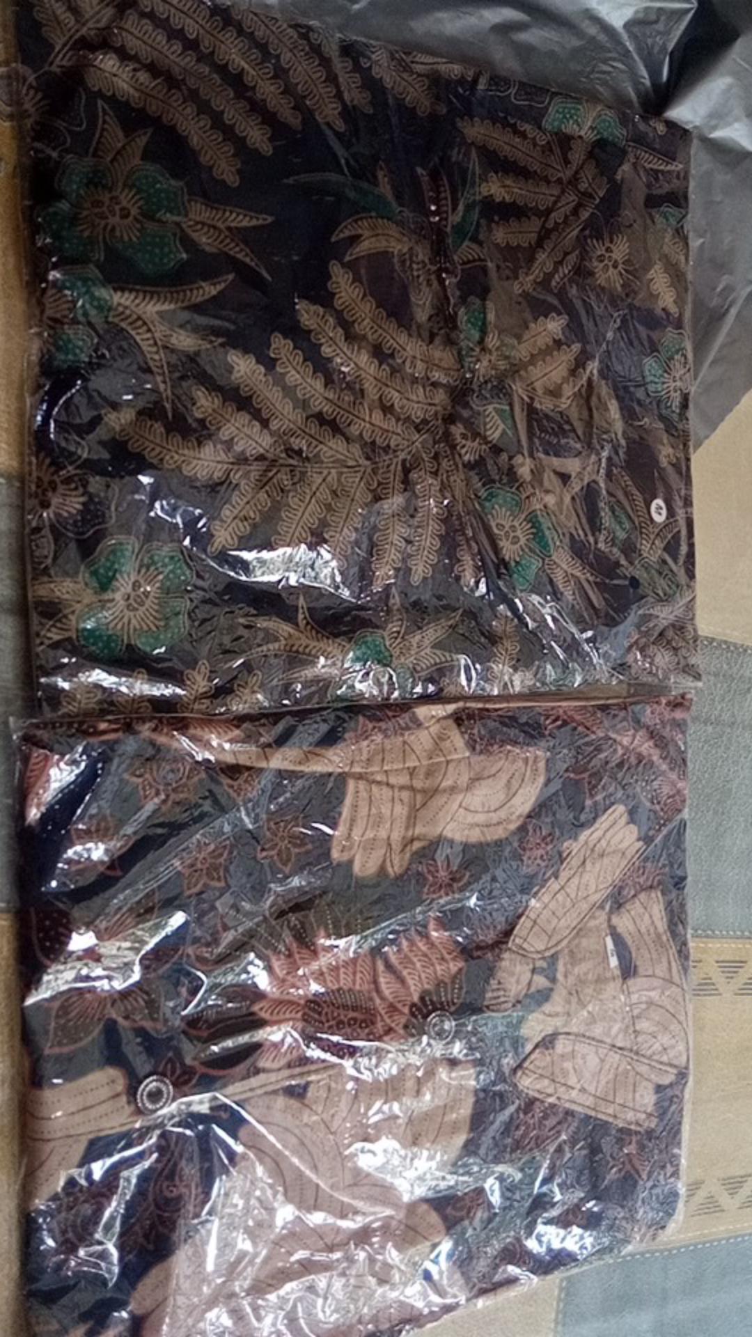 Tey-17 Batik Wanita Asj Sa Hrb026 Kenongo Kemeja Tosca Pendek