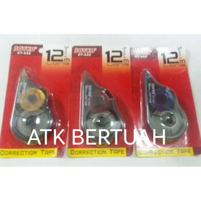 

1 BUAH TIP EX ROLL 12 METER KERING PITA KOREKSI CORRECTION TAPE JOYKO CT 522