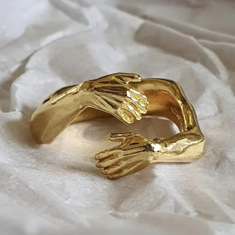 Cincin Jari Model Terbuka Dapat Disesuaikan Gaya Romantis Untuk Pria Dan Wanita