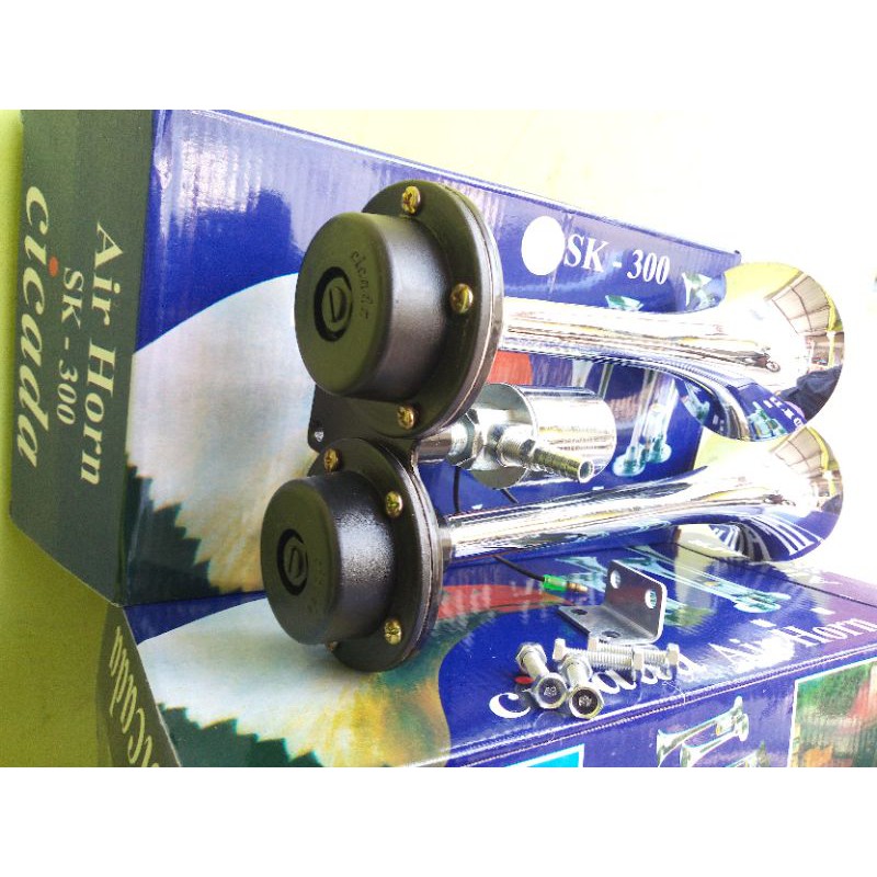 Klakson angin 12v &amp; 24v corong besi air horn suara keras