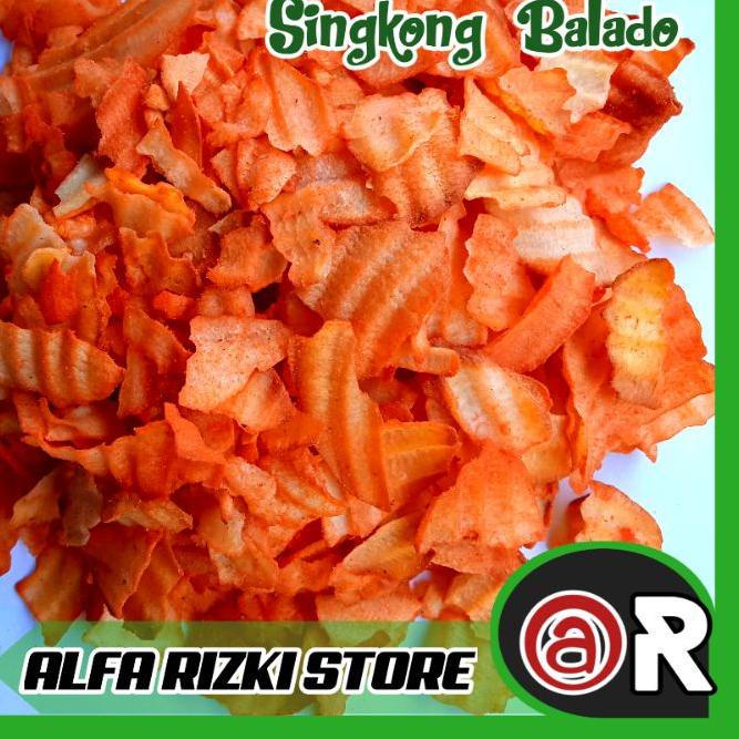 

DISCOUNT !! 4.4 1000 gram / 1 kg Remukan keripik singkong balado murah meriah I Harga Grosir [KODE 565]