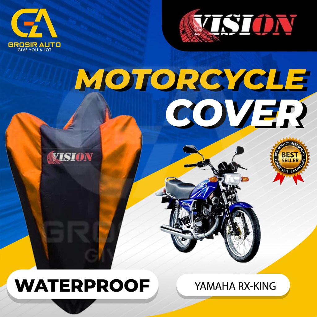 Sarung Motor RX KING Waterproof Vision / Cover Selimut Penutup Sarung Mantel Motor Vision