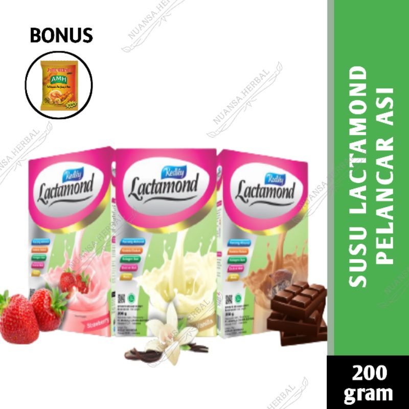 

(bonus jahe) LACTAMOND | SUSU IBU MENYUSUI - Susu bubuk Pelancar Asi lactamon