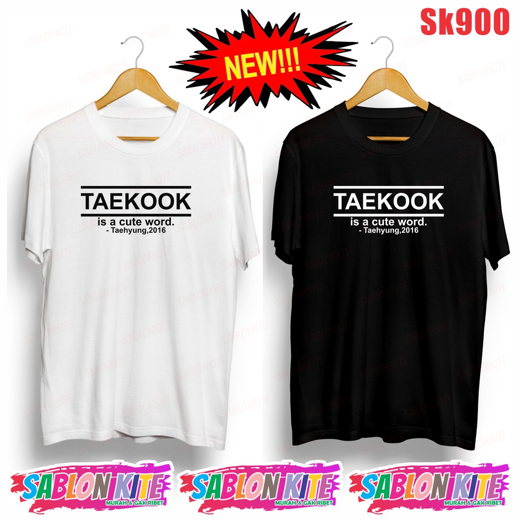 MURAH!!! KAOS KPOP TAEKOOK SK900 UNISEX