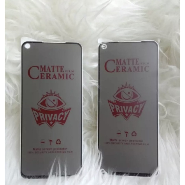 (GARANSI GANTI BARU) TG SPY MATTE CERAMIC PRIVACY FULL ALL TYPE FOR NEW IPHONE OPPO REALME INFINIX SAMSUNG REALME VIVO KINGACC