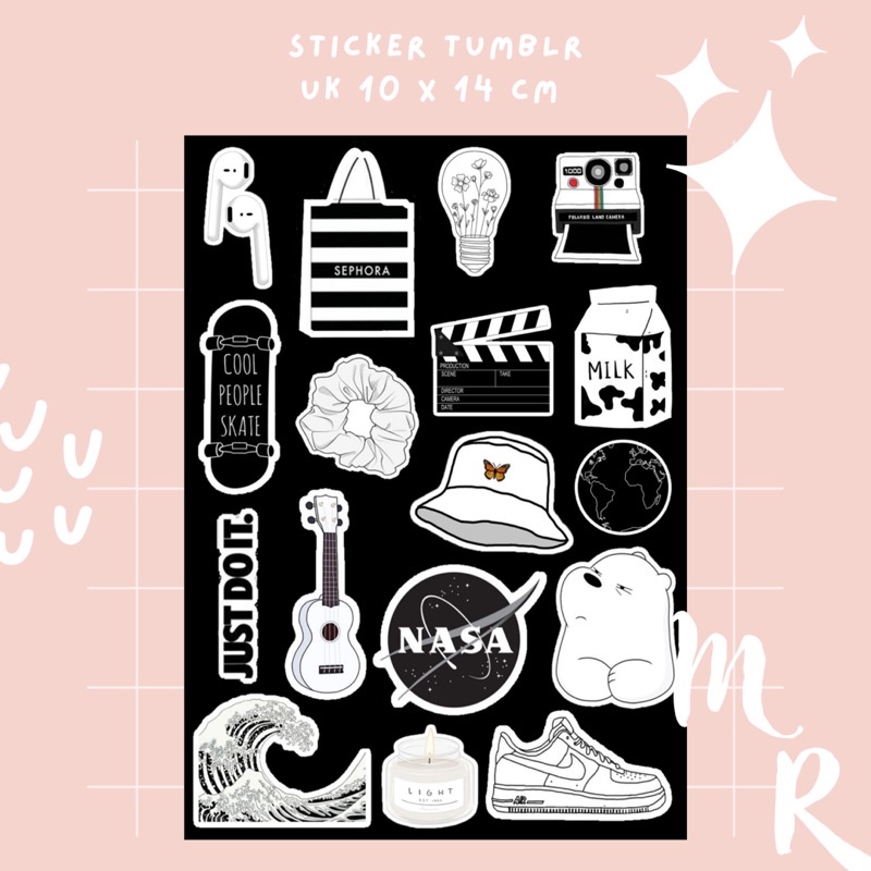 NEW KATALOG ! STICKER TUMBLR AESTHETIC/ STIKER JURNAL/ STIKER CASE HP/ STIKER LAPTOP