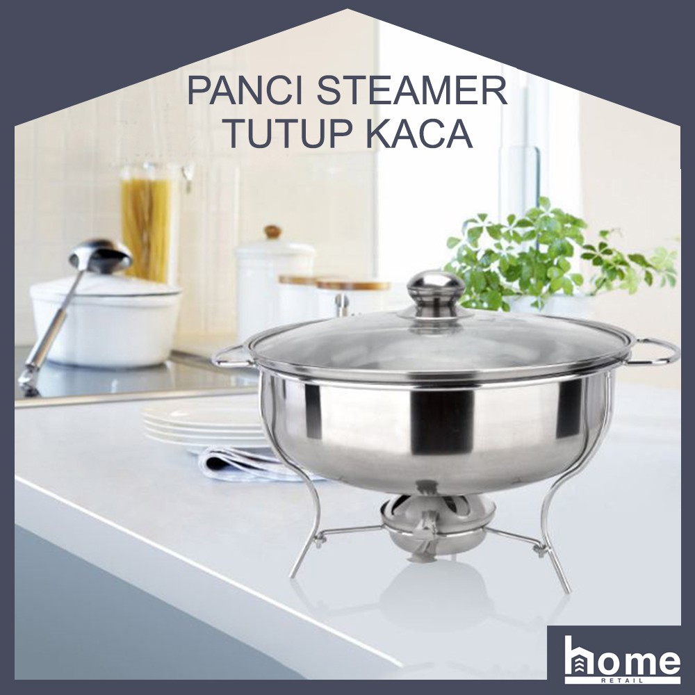 Panci Prasmanan Sup Soup Tutup Kaca Pemanas Warmer Panci Prasmanan Sup Soup Tutup Kaca Pemanas Warmer
