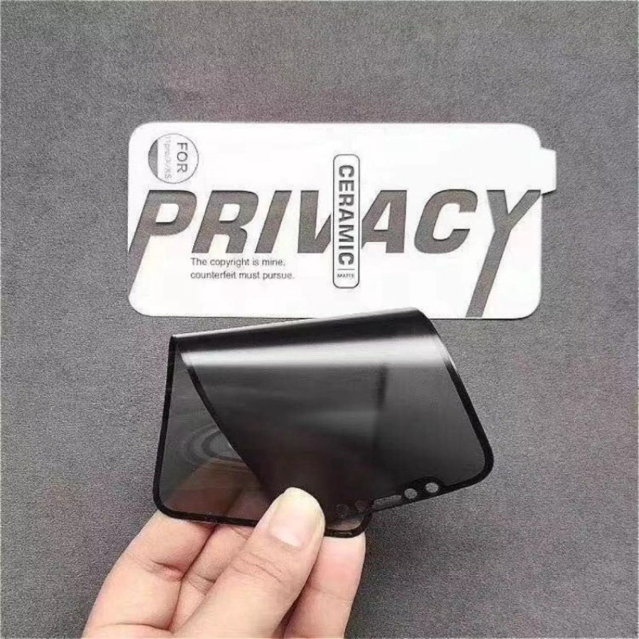 CERAMIC PRIVACY Pelindung Layar Xiaomi Poco M3 Pro X3 GT Redmi Note 10 Pro Ceramic Film Anti SPY Nano Lentur