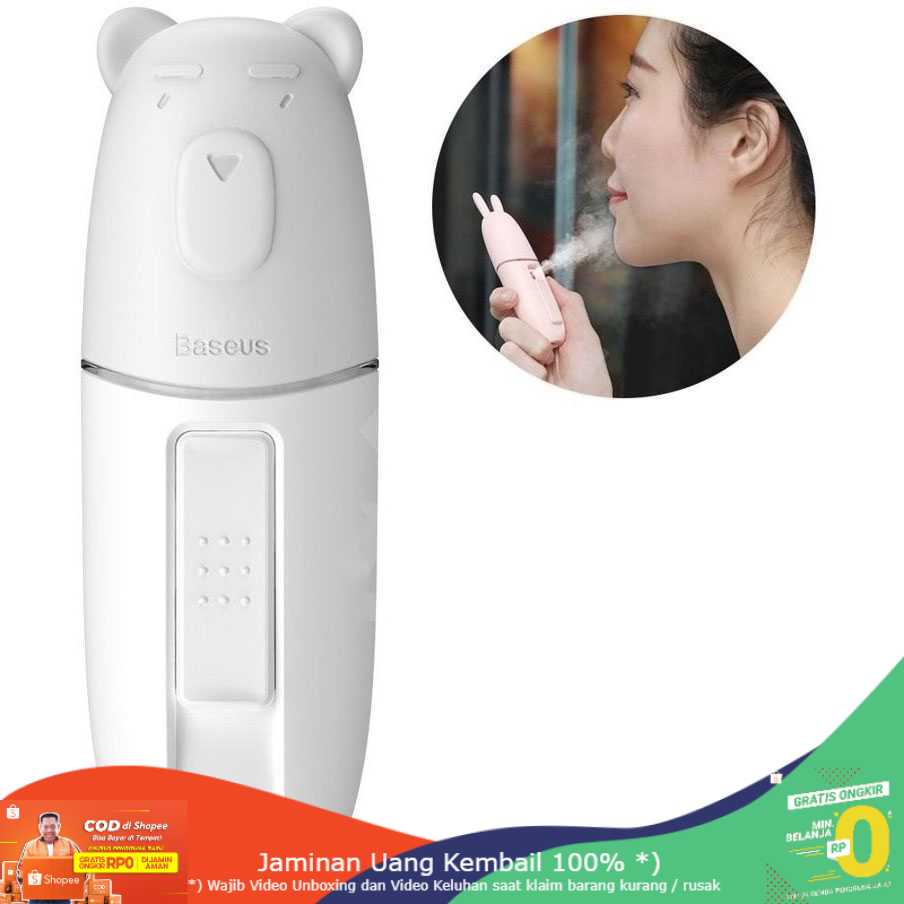 (BISA COD) RVOSTR Baseus USB Humidifier Nano Mist Sprayer Facial Steamer 15ml - ACBSY-0G