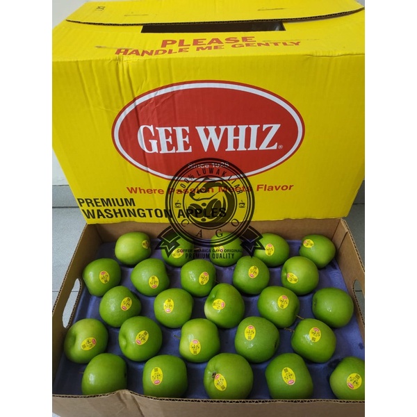 

Apel Hijau Granny Smith Gee Whiz USA 1 Dus (18 Kg) Fresh Import