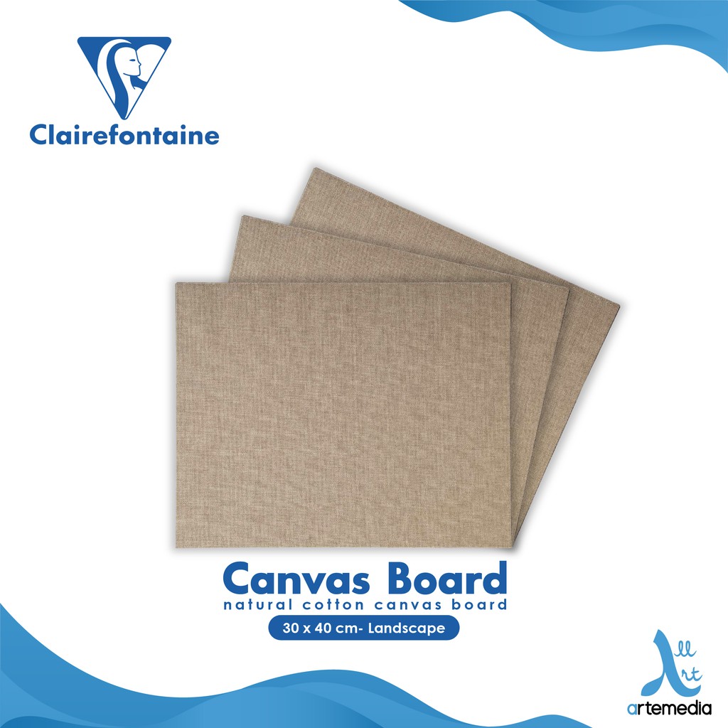 

Clairefontaine Natural 30x40cm Canvas Board