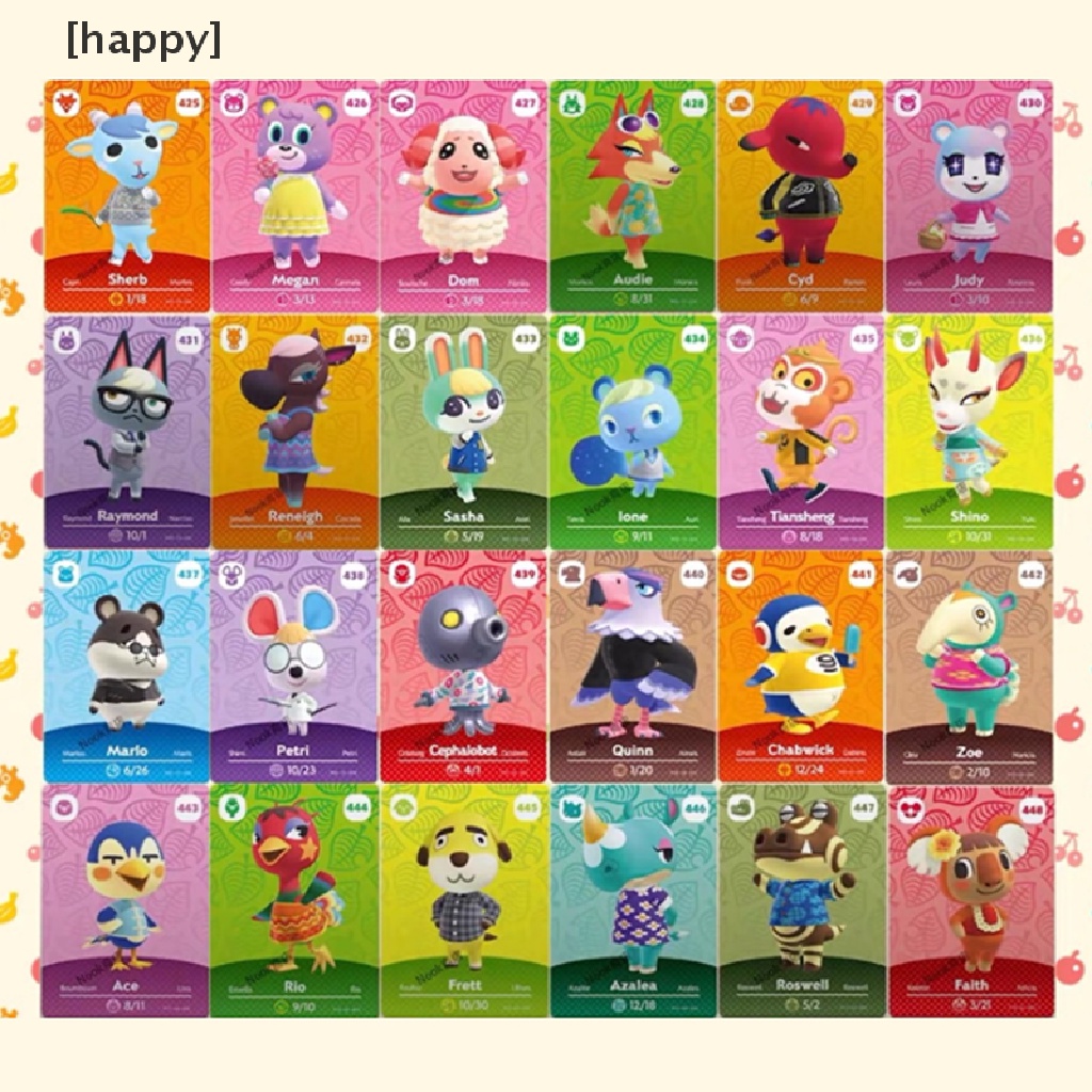 5 Kartu Desain Animal Crossing Amiibo Series # 401-448 Mint