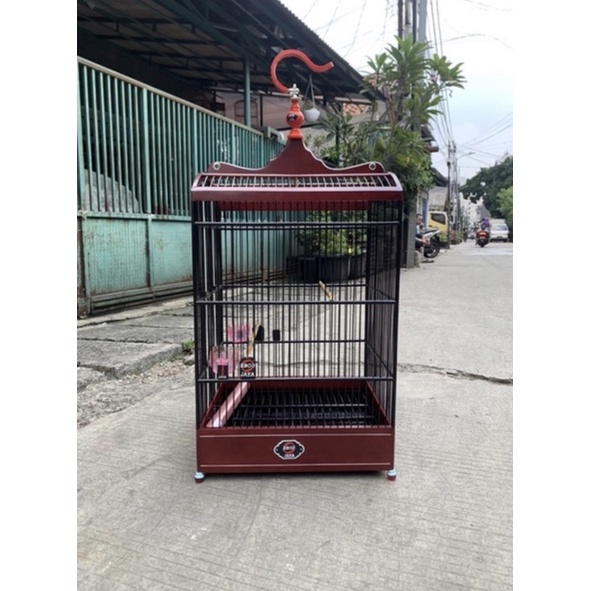 SANGKAR KANDANG KOTAK EBOD LIS COKLAT NO 2