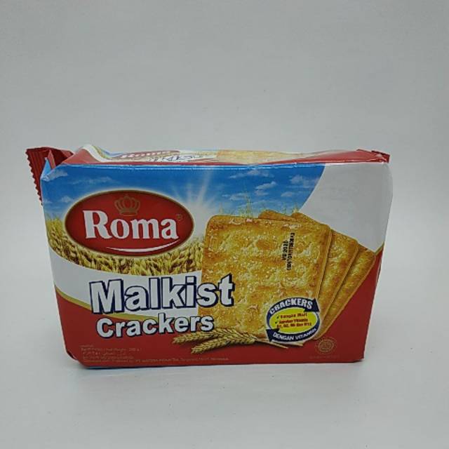 

Roma malkist crackers 224gram pak besar barcode 8996001302354