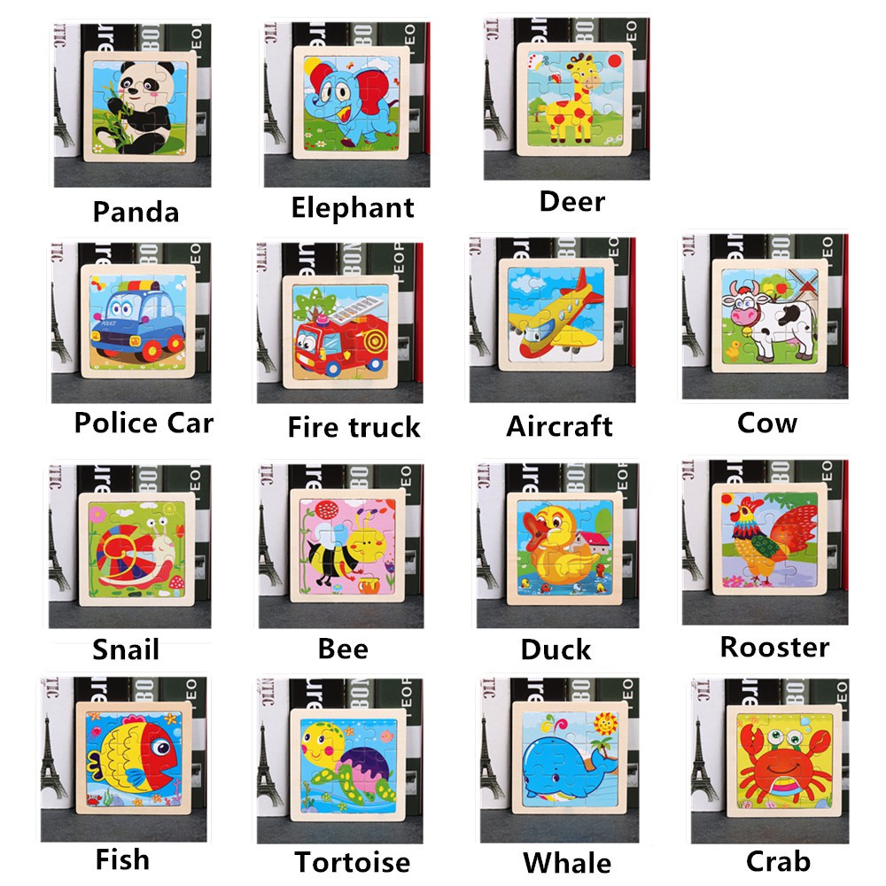 DK Puzzle Kayu Mainan Anak / Mainan Edukasi / Wooden Puzzle