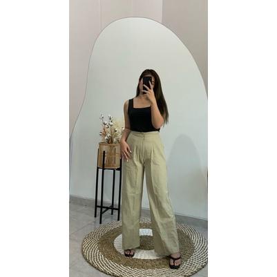 Sean pants - kulot highwaist linen crinkle