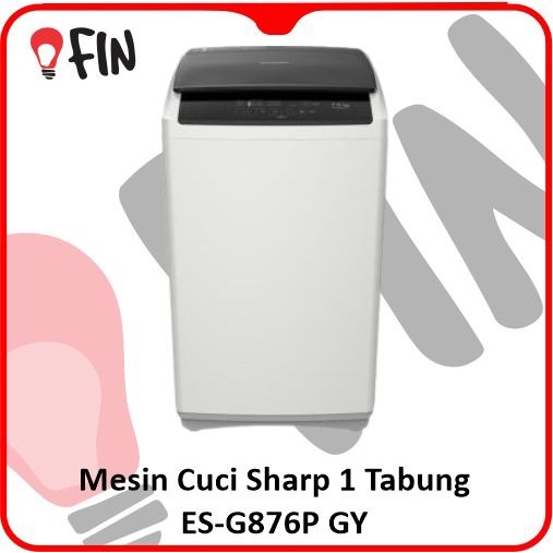 Mesin Cuci Sharp 1 Tabung ES-G876P GY