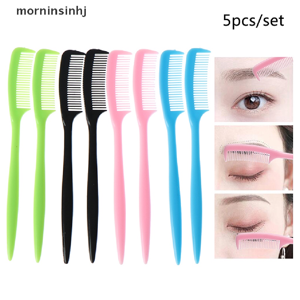 Mornin 5pcs / Set Sisir Bulu Mata Extension Bahan Plastik