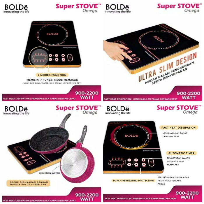 Kompor Induksi BOLDE Super Stove Omega Digital Induction Cooker kompor induksi BOLDE OMEGA