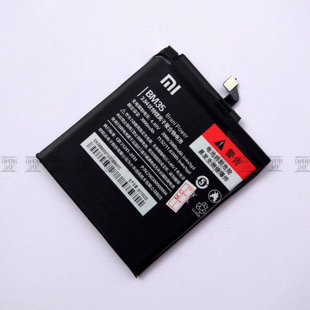 Baterai XiaoMi BM35 Mi4C Mi 4C Original OEM Battery Batrai Batre BM 35 Xiao Mi HP Handphone