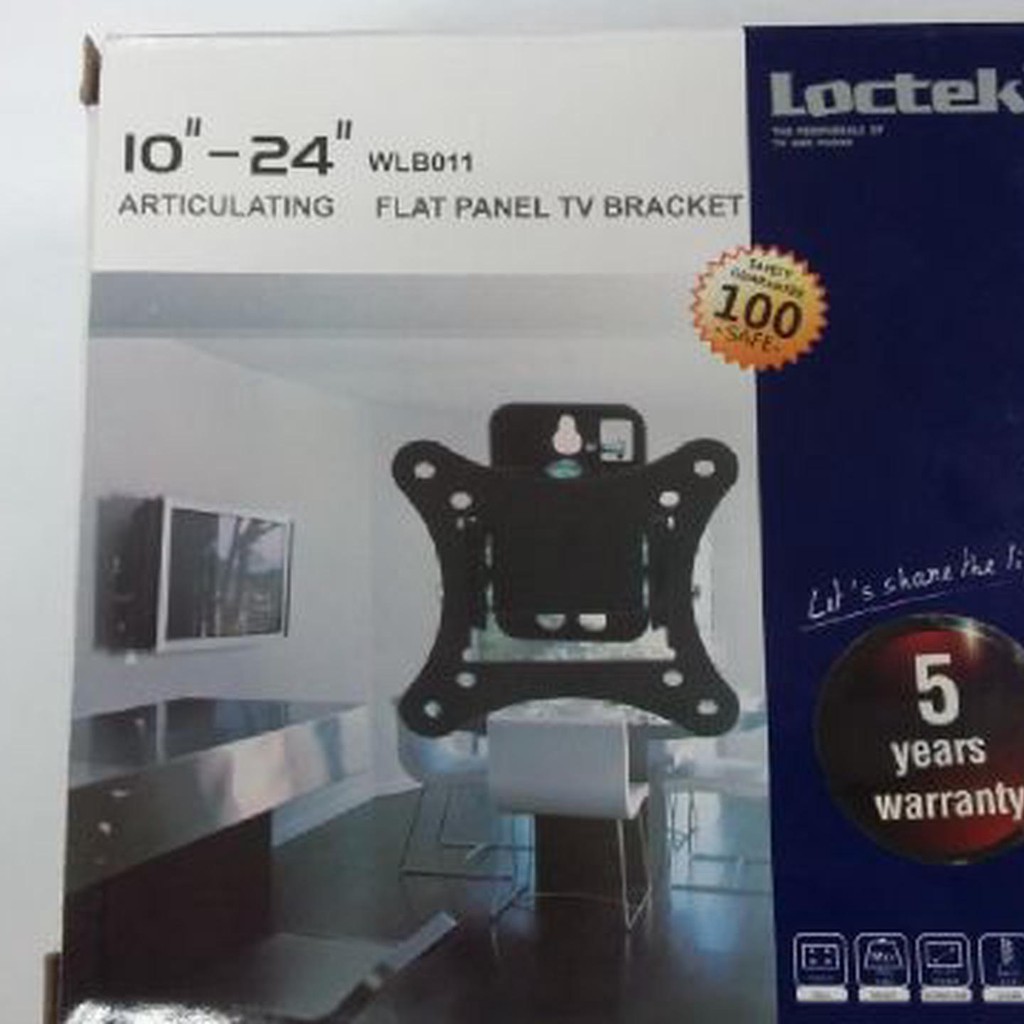 BRACKET TV UTK LED DAN LCD TV 10&quot;-24&quot;  LOCTEK