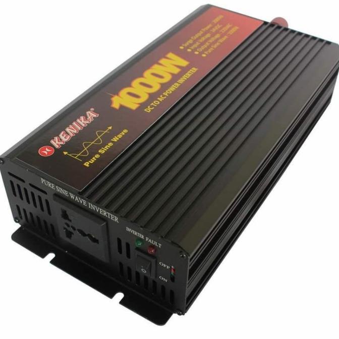 Inverter DC to AC Pure Sine Wave 12V 24V 1000watt PSW Kenika