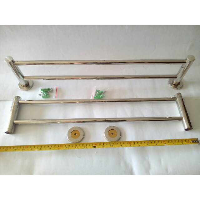 Rak Handuk Susun 2 Stainless steel/RAK HANDUK JEMURAN BAJU SERBAGUNA MULTIFUNGSI BERKUALITAS/ ALAT BANTU JEMUR BAJU PAKAIAN