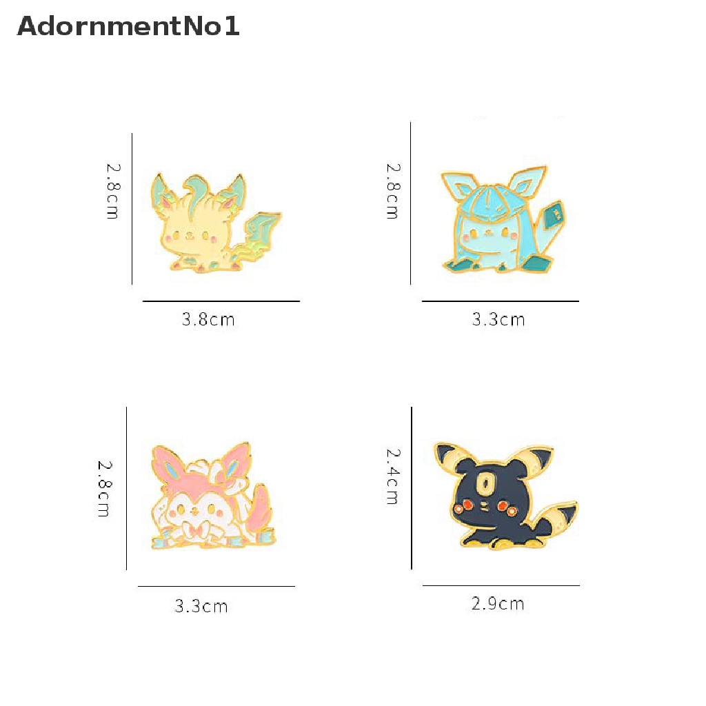 (AdornmentNo1) Bros / Pin Bahan alloy Desain Pikachu / Kucing / monster Kartun Kreatif Untuk Wanita