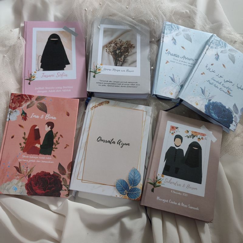 (100 LBR) NOTEBOOK CUSTOM A5 BUKU CATATAN DIARY NOTEBOOK ISLAMI BUKU MUSLIMAH DAKWAH BY AKAD KITA-1