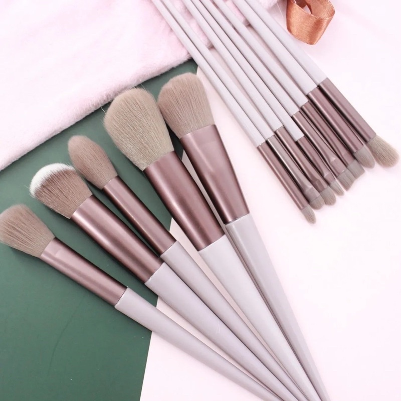 Kuas Set13 Brush Eyeshadow  / Blush On / Highlighter / Foundation Bahan Serat kuas02