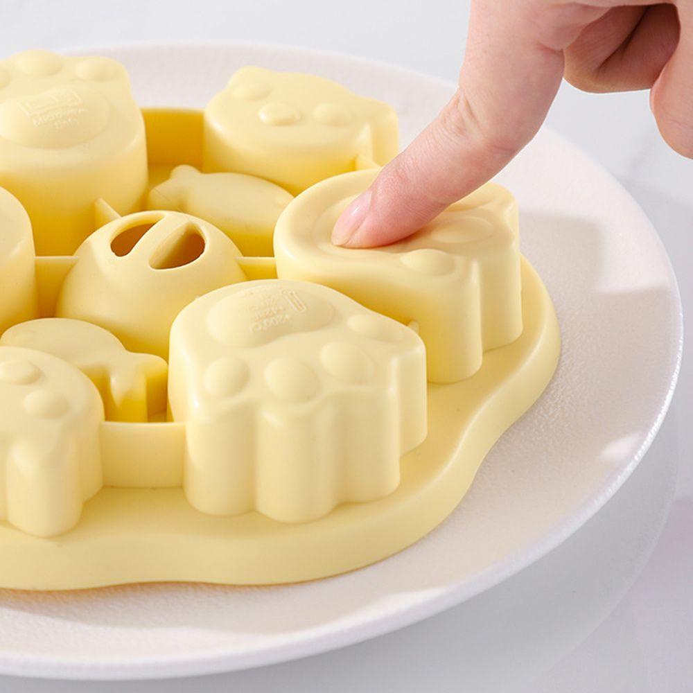 Preva Cetakan Kue Silikon Suplemen Makanan Bayi Kue Beras Kartun Cookie Making with Cover Molds